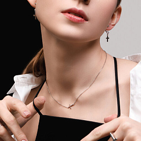 Серьги SOKOLOV - Серебро 925, Фианит (арт. 94025332)