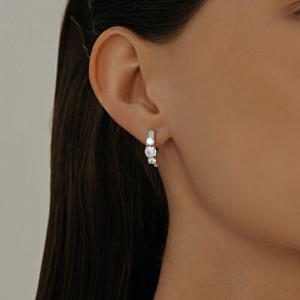 Серьги SOKOLOV - Серебро 925, Фианит (арт. 94023341)