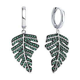 Серьги SOKOLOV - Серебро 925, Фианит (арт. 94026735)