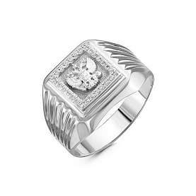 Кольцо Иллада - Серебро 925, Фианит (арт. с040542)