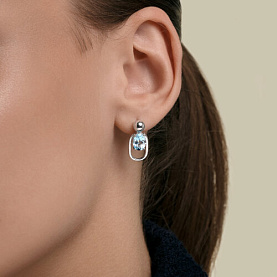 Серьги SOKOLOV - Серебро 925, Топаз (арт. 92025400)