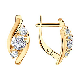 Серьги SOKOLOV - Серебро 925, Фианит (арт. 93022390)