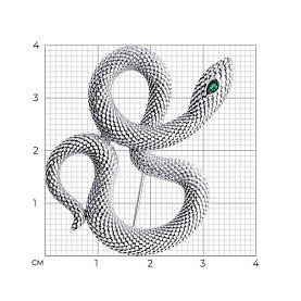 Брошь SOKOLOV - Серебро 925, Фианит (арт. 94040290)