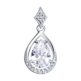 Подвеска SOKOLOV - Серебро 925, Фианит (арт. 94031793)