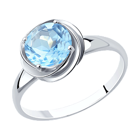 Кольцо Diamant - Серебро 925, Топаз (арт. 94-310-00623-1)