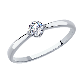 Кольцо SOKOLOV - Серебро 925, Фианит (арт. 94012840)