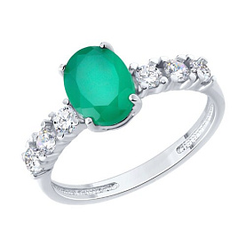 Кольцо SOKOLOV - Серебро 925, Агат (арт. 92014607)