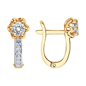 Серьги SOKOLOV - Серебро 925, Фианит (арт. 93020535)