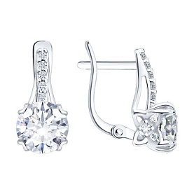 Серьги Diamant - Серебро 925, Фианит (арт. 94-120-00035-1)