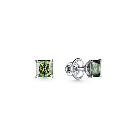 Серьги Дар - Серебро 925, Синтетический муассанит (арт. С-3689рс16139)