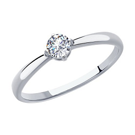 Кольцо SOKOLOV - Серебро 925, Фианит (арт. 94012840)