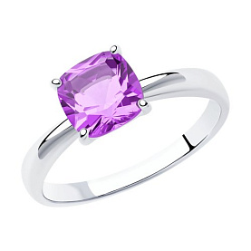 Кольцо SOKOLOV - Серебро 925, Аметист (арт. 92011255)