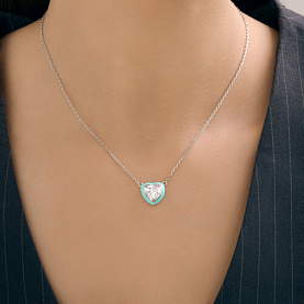 Колье SOKOLOV - Серебро 925, Фианит, Эмаль (арт. 94071253)