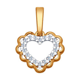 Подвеска SOKOLOV - Серебро 925, Фианит (арт. 93030327)