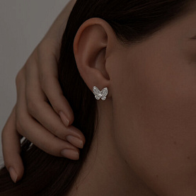 Серьги SOKOLOV - Серебро 925, Фианит (арт. 94025907)