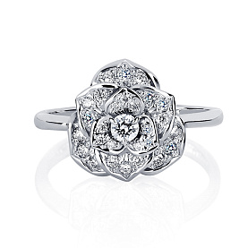 Кольцо Platinum Lab. - Платина 950, Бриллиант (арт. ПК-040-02)