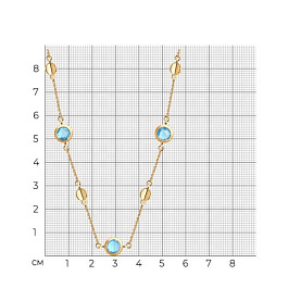 Колье SOKOLOV - Золото 375, Топаз (арт. 37770278)