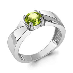 Кольцо Аквамарин - Серебро 925, Хризолит (арт. 6982407.5)