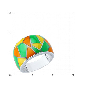Кольцо Diamant - Серебро 925, Эмаль (арт. 94-110-00041-1)