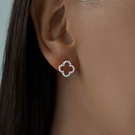 Серьги SOKOLOV - Серебро 925, Фианит (арт. 94025798)