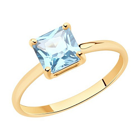 Кольцо SOKOLOV - Золото 375, Топаз (арт. 37716125)