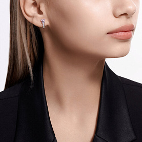 Серьги SOKOLOV - Серебро 925, Фианит (арт. 94026111)