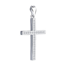 Подвеска SOKOLOV - Серебро 925, Фианит (арт. 94120114)