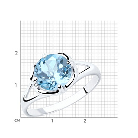 Кольцо SOKOLOV - Серебро 925, Топаз (арт. 92011787)