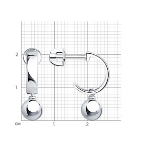 Серьги SOKOLOV - Серебро 925 (арт. 94024802)
