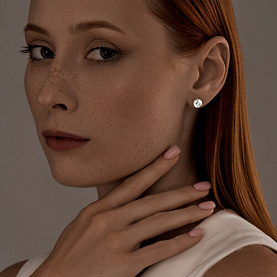 Серьги SOKOLOV - Серебро 925, Фианит (арт. 94025228)