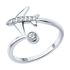 Кольцо SOKOLOV - Серебро 925, Фианит (арт. 94014185)