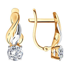 Серьги SOKOLOV - Золото 375, Фианит (арт. 026884-4)