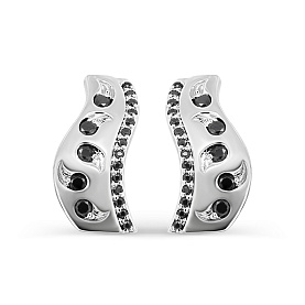Серьги Кабаровских - Серебро 925, Фианит (арт. 12-517-41000)