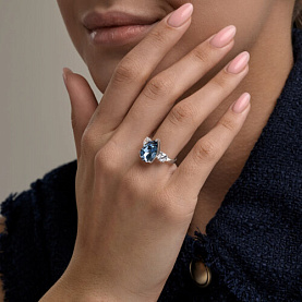 Кольцо SOKOLOV - Серебро 925, Swarovski , Фианит (арт. 94014950)