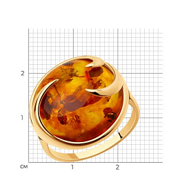 Кольцо Diamant - Серебро 925, Янтарь (арт. 93-310-00840-2)