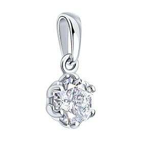 Подвеска SOKOLOV - Серебро 925, Фианит (арт. 94033391)