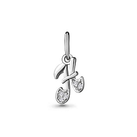 Подвеска Аквамарин - Серебро 925, Фианит (арт. 23178А.5)