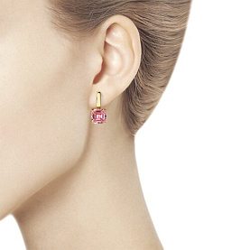 Серьги SOKOLOV - Серебро 925, Swarovski (арт. 93020971)
