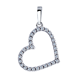 Подвеска SOKOLOV - Серебро 925, Фианит (арт. 94032263)