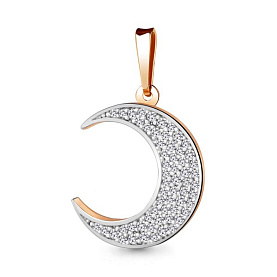 Подвеска Аквамарин - Золото 375, Фианит (арт. 21104А.8)