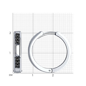 Серьги Diamant - Серебро 925, Фианит (арт. 94-120-01632-1)