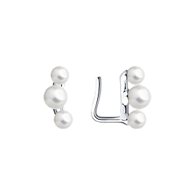 Серьги SOKOLOV - Серебро 925, Жемчуг имитация (арт. 94024747)