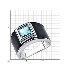 Кольцо SOKOLOV - Серебро 925, Синтетический ситалл , Эмаль (арт. 92011911)