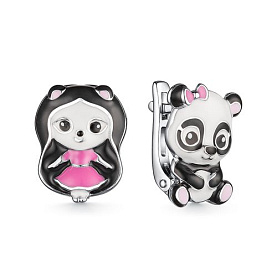 Серьги Мириада - Серебро 925, Эмаль (арт. 901022733)