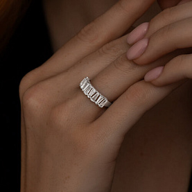 Кольцо SOKOLOV - Серебро 925, Фианит (арт. 94012644)
