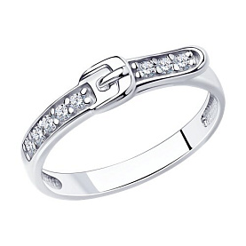 Кольцо SOKOLOV - Серебро 925, Фианит (арт. 94013376)