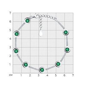 Браслет SOKOLOV - Серебро 925, Фианит (арт. 94051052-91)