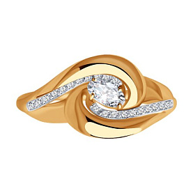 Кольцо SOKOLOV - Серебро 925, Фианит (арт. 93010503)