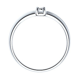 Кольцо SOKOLOV - Серебро 925, Бриллиант (арт. 87010016)