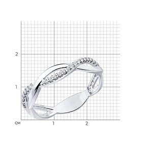Кольцо SOKOLOV - Серебро 925, Фианит (арт. 94013713)